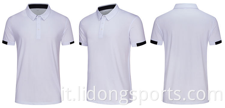 T-shirt da golf basa di base per golf a manica corta